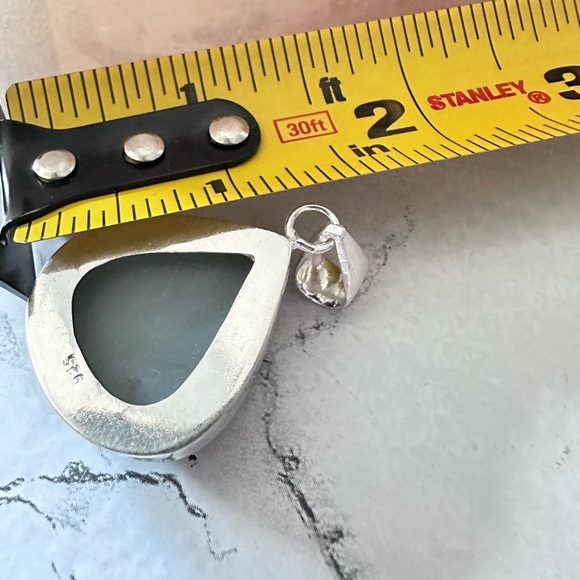 Pendant iridescent rainbow hematite Gemstones Stones Silver Tone 3331 - Picture 8 of 11